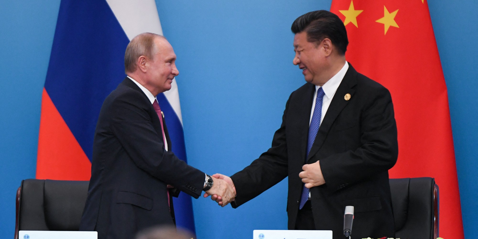 DIPLOMATIE- Vladimir Poutine s’entretient avec Xi Jinping