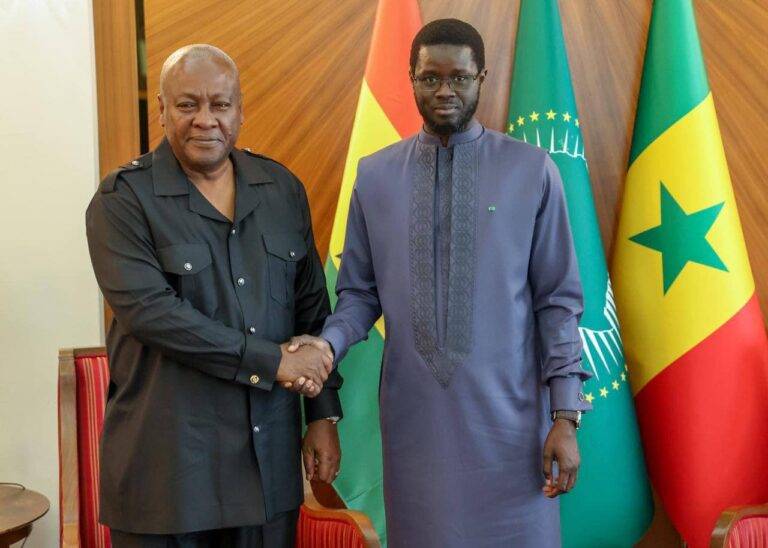 Renforcement de la coopération- le président Dramani Mahama reçu par Diomaye